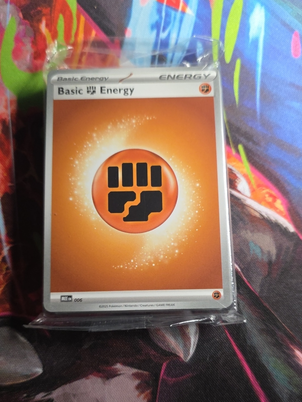 Pokemon Basic Fighting Energy - Orange Gradient